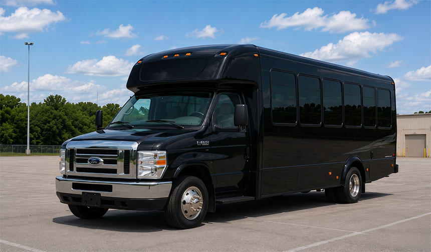 20-passenger minibus for charter in Lansing, MI
