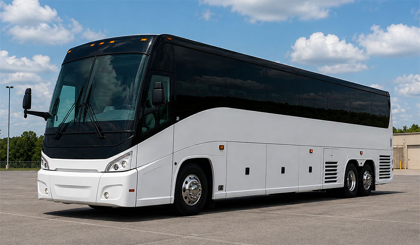 56-passenger charter bus available in Lansing, MI