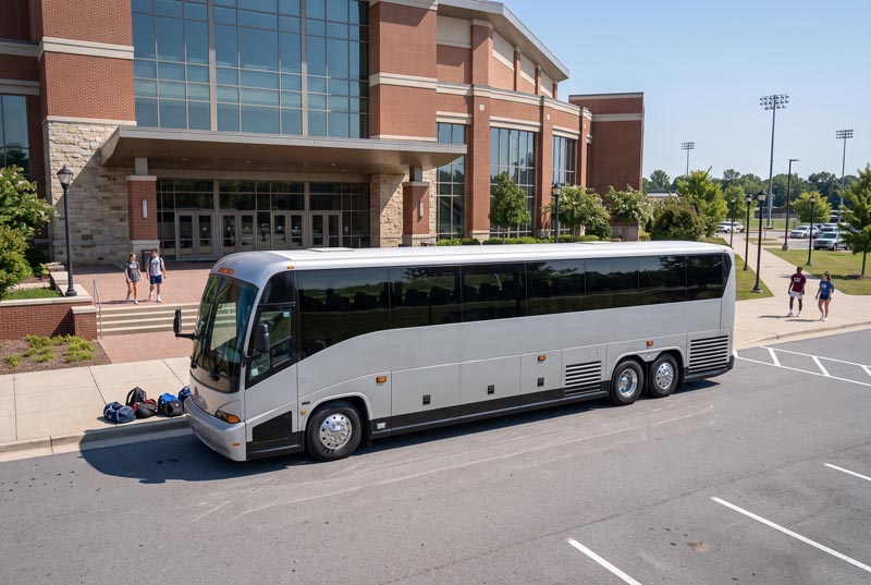 Sports Team Charter Bus Rentals in Lansing, MI